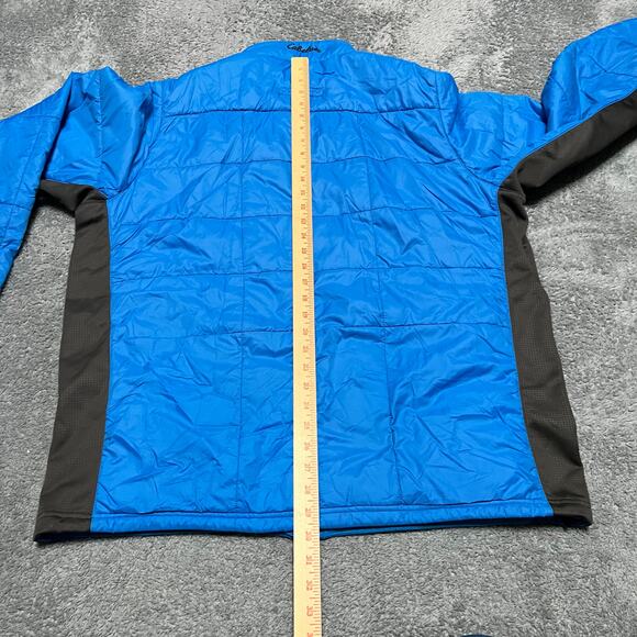 Cabelas Puffer Jacket Mens XL Tall Blue Primaloft Quilted Coat ** - Picture 6 of 9